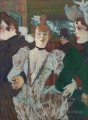 la goulue arrivant au moulin rouge avec deux femmes 1892 Toulouse Lautrec Henri de